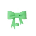 Silicone bow straw cover for Stanley cup, cute mint green reusable 10mm straw topper plug. - Green