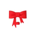 Red silicone bow straw topper cover for 10mm Stanley tumbler cups. Cute straw charm. - Red