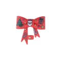 Large silicone Christmas bow straw cover for tumbler cups, 10mm reusable straw topper plug. - Christmas Style 3