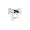 Cute silicone bow straw topper with black cat design for 40oz tumbler cups and glass straws - Black Cat