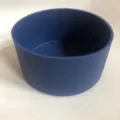 Hotte de protection en silicone bleu fond antidérapant pour bouteille d'eau 85mm - 85mm / Bleu foncé