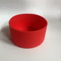 Protective silicone cup boot red tumbler sleeve anti slip bottle cover for stainless steel cups - 85mm / Red