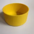 Housse en silicone jaune pour tasse base de protection antidérapante pour gobelet - 85mm / Jaune