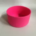 Housse de tasse en silicone rose vif socle de protection antidérapant pour tasses 85mm - 85mm / Rose rouge