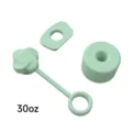 Set tappo antiperdita e copertura per cannuccia in silicone per bicchieri da 30oz. - Verde
