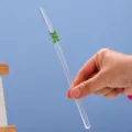 Schattige beren glas rietje hittebestendig 8mm drinkrietje voor zomer kantoor sap drankjes - 8*200mm / Groene Beer
