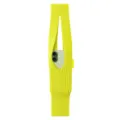 Bright yellow knitted phone bag with textured ribbed design, stylish foldable pouch. - Lemon [Short Style 40cm]