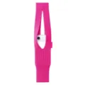 Hot pink knitted phone bag portable soft woven smartphone pouch stylish shoulder strap sleeve - Pink [Short Style 40cm]
