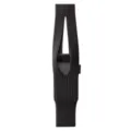 Dark grey ribbed knit phone pouch, trendy crossbody handle bag, stylish accessory. - Black [Short Style 40cm]