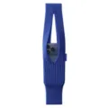 Blue knitted phone bag stylish woven smartphone pouch cross-body woven carrier accessory - Royal Blue [Short Style 40cm]