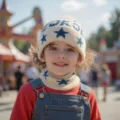 Vista detallada del conjunto de gorro de punto y braga de cuello para los niños. - Talla única / Blanco Roto