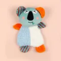 Cute plush koala pet toy with crinkle paper, colorful interactive teething toy for cats and dogs. - Raccoon / One Size