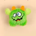 Green plush monster dog toy cute funny squeaker toy for small pets interactive play items - Green Small (For Puppy)