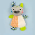 Colorful plush pet toy, soft interactive squeak toy for cats and dogs teething play. - Cow / One Size