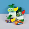 Colorful plush bird pet toys with feathers, interactive chew toys for cats and dogs, multi-color pack. - One Size / Cat Toy Random Style 6