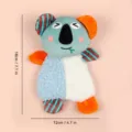 Cute koala plush pet toy, soft chew toy with colorful patch design, perfect for cats and dogs. - One Size / Raccoon Crinkle Paper