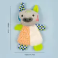 Multi-color patchwork plush toy animal design, soft texture, cute pet and baby companion doll. - One Size / Cow Crinkle Paper