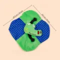 Cute green alligator plush pet toy interactive chew toy for dogs and cats 25.5cm - One Size / Handkerchief Crocodile Crinkle