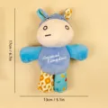 Cute blue plush dog toy, bite-resistant chew toy for pets, soft interactive toy for cats and dogs. - One Size / Small Cow Squeaky