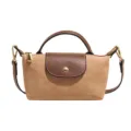 Stylish women suede crossbody bag, trendy top handle handbag for autumn daily casual use. - Khaki