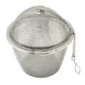 Stainless steel tea strainer mesh ball with chain and secure clasp for loose leaf tea and spices - 7.7x8cm Mesh Bucket