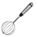 Edelstahl Kugel Schneebesen, manueller Eierschläger mit ergonomischem Griff für die Küche. - Groß (25.3x7.4cm)