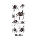 autocollant de tatouage temporaire araignée 3d étanche faux art corporel design réaliste - 3D-004