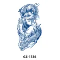 Sticker de tatouage temporaire bras entier motif princesse dragon jus de plante - GZ-1336 / 110*180mm