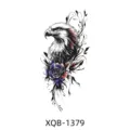Waterproof temporary tattoo sticker featuring an eagle and rose design for arm body art. - XQB-1379 / 114*210mm