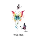 Waterproof colorful butterfly temporary tattoo sticker WSC-026 for men and women. - WSC-026