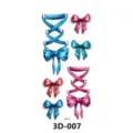 3D Nœuds Corset Tatouages Temporaires Autocollants Étanches Art Corporel Modèle - 3D-007