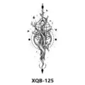 Adesivo per tatuaggio temporaneo impermeabile con design di gabbia per uccelli albero - XQB-125