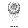 Geometric mandala dreamcatcher temporary tattoo sticker waterproof body art design - Dreamcatcher Mandala Style (TBS-8059)