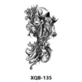 Adesivo per tatuaggio temporaneo design mietitore nero arte corporea impermeabile XQB-135 - XQB-135
