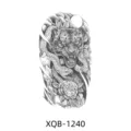 Black and white panther snake temporary tattoo sticker for men and women arm body art style - XQB-1240