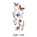 Waterproof temporary butterfly floral tattoo sticker for arm body art decoration. - XQB-1358 / 114*210mm