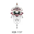 Colorful lotus temporary tattoo sticker body art waterproof floral fake tattoo design - Symmetric Mandala Lotus (XQB-1157)