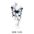 Watercolor butterfly temporary tattoo sticker for men and women body art decoration. - XQB-1243