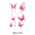 Waterless color tattoo sticker butterfly snake waterproof long lasting fake body art decors - WSC-016
