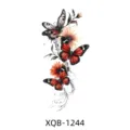 Butterfly flower temporary tattoo sticker body art waterproof fake tattoo design for arms. - XQB-1244