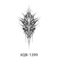 Temporary tattoo sticker black and white abstract totem body art design for party style - XQB-1399