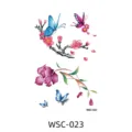 Waterproof colorful temporary tattoo sticker with butterfly and flower design WSC-023 - WSC-023