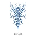 Herbal juice temporary tattoo sticker, blue tribal totem design for arms, waterproof. - Tribal Totem (GZ-1426) / 110*180mm