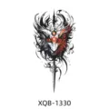 Temporary arm tattoo sticker, dark wolf head dagger design, waterproof body art for adults. - Wolf Dagger Style (XQB-1330)
