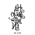 Autocollant de tatouage temporaire aux herbes avec design de toile d'araignée d'Halloween. - W-234 / 60*80mm