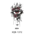 Waterproof temporary tattoo sticker with realistic eye and rose design for body art. - XQB-1372 / 114*210mm