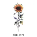 Temporary tattoo sticker sunflower floral body art waterproof colorful arm tattoo for adults. - Watercolor Sunflower (XQB-1173)