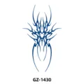 Herbal juice temporary tattoo sticker with unique tribal totem design for men and women half arm. - Abstract Totem (GZ-1430) / 110*180mm