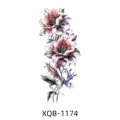 Watercolour lily temporary tattoo sticker, vibrant floral body art design for arms. - Watercolor Lily (XQB-1174)
