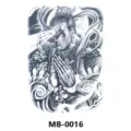 Grande adesivo per tatuaggio impermeabile design divinità mitologica schiena intera - Generale Benedicente della Divinità (MB-0016)